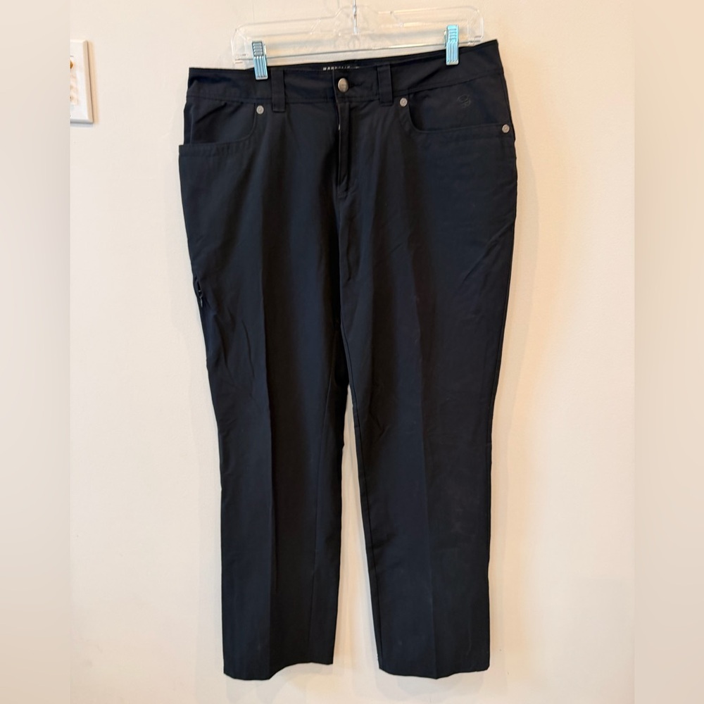 Mountain Hardwear Womens Hiking Pants 12x32 Black Stretch Outdoor Trail Travel